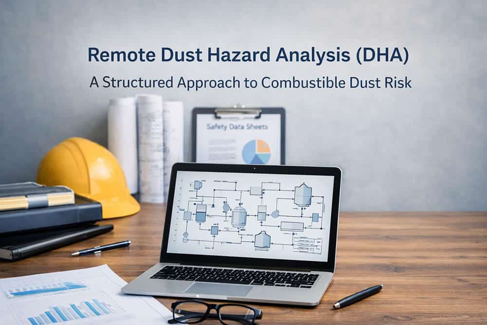 Remote Dust Hazard Analysis (DHA) documentation-based review of combustible dust systems