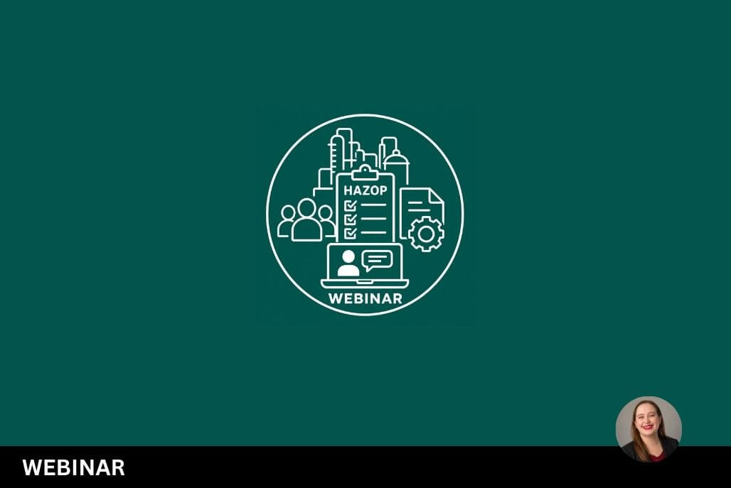 HAZOP webinar icon representing HAZOP study preparation, documentation review, team collaboration, and online training.