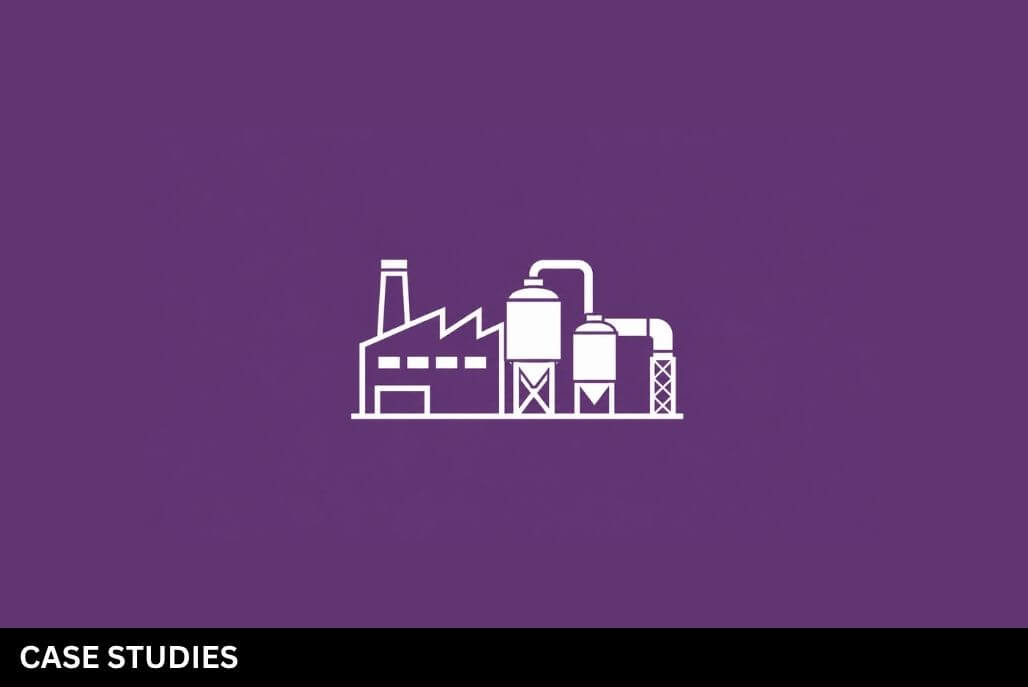 Industrial facility icon representing hazardous area classification